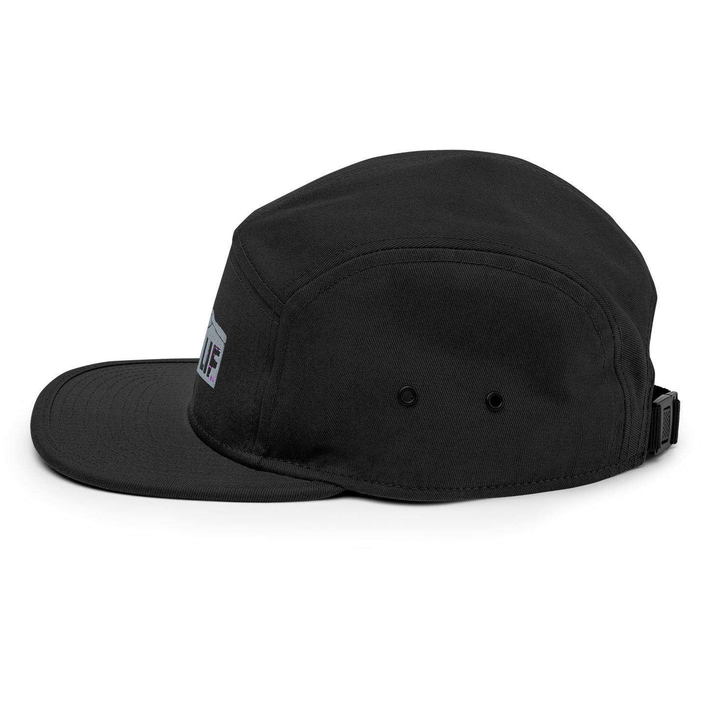 MTN LIF™ 5 Panel Camper Hat- embroidered GREY mtn logo