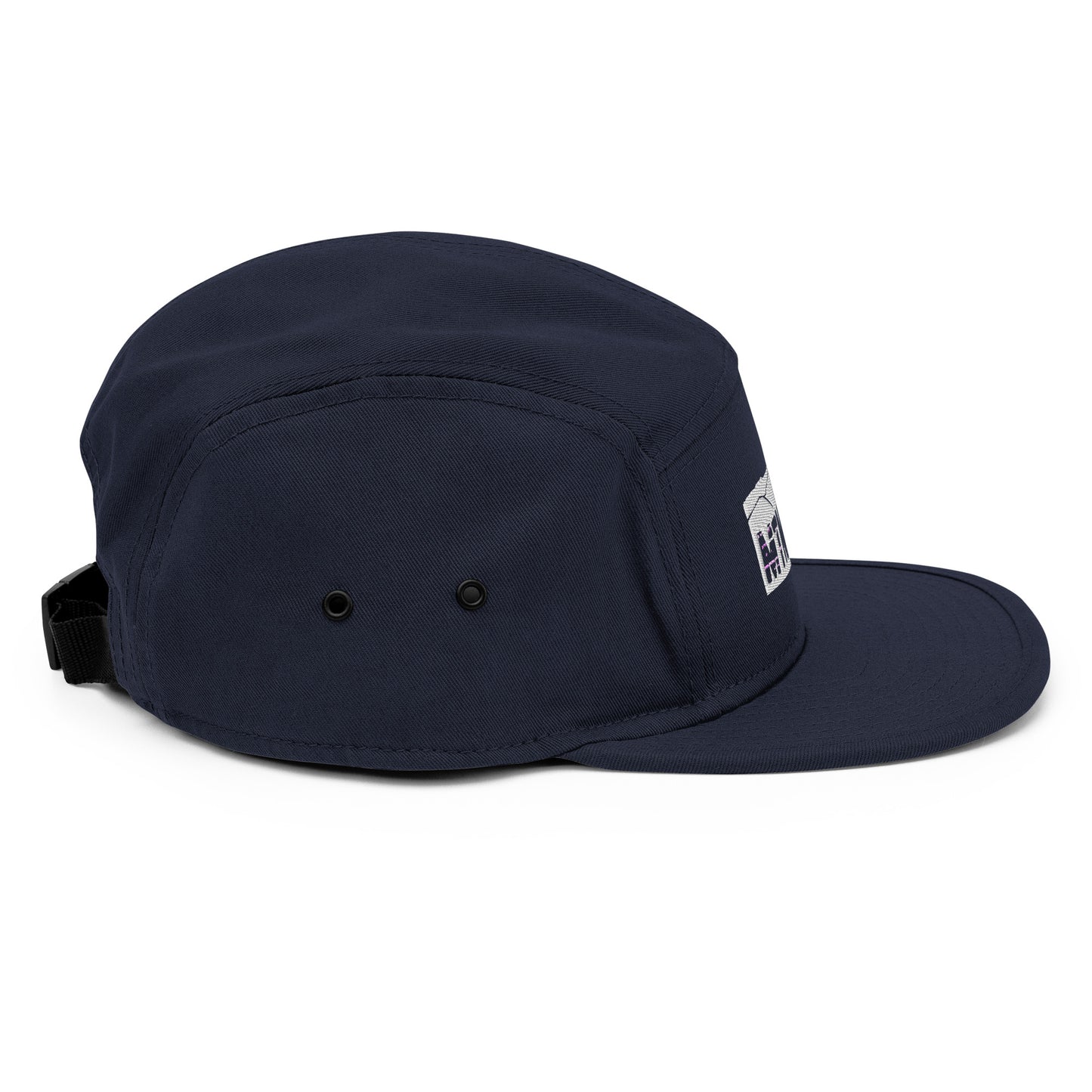 MTN LIF™ 5 Panel Camper Hat- embroidered SILVER mtn logo
