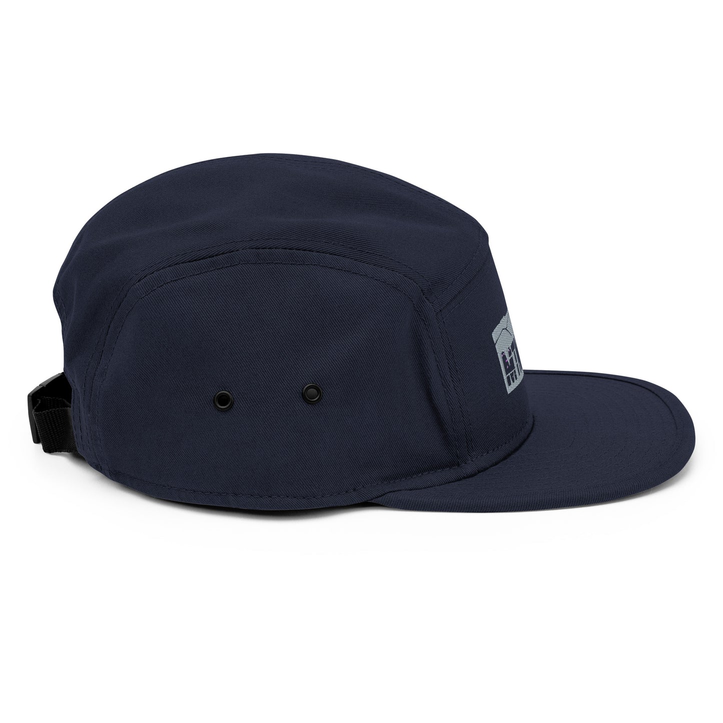 MTN LIF™ 5 Panel Camper Hat- embroidered GREY mtn logo
