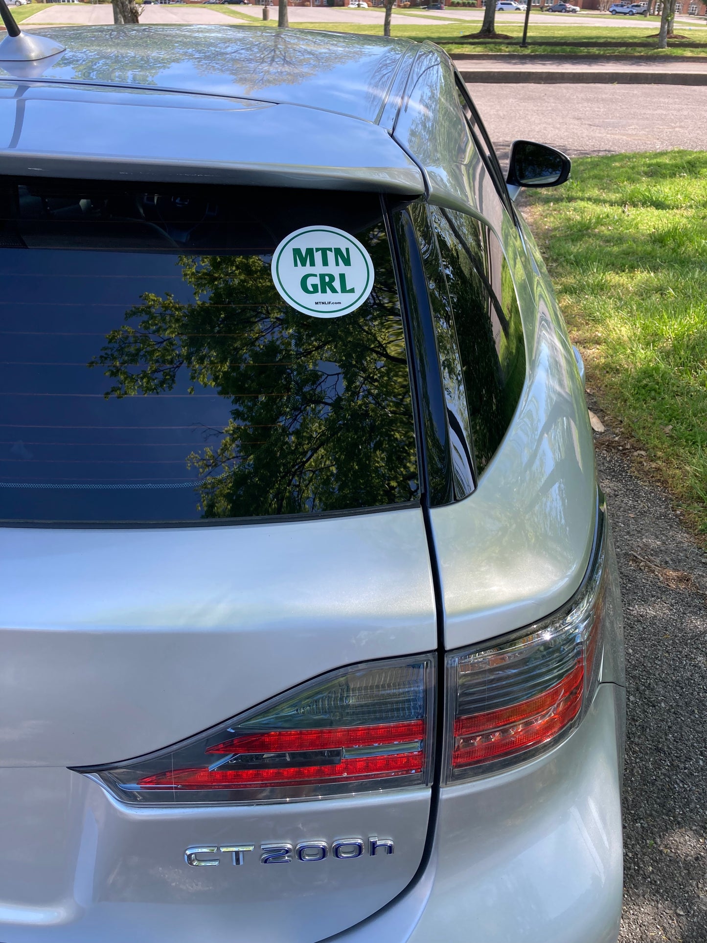 MTN GRL™ vinyl car window decal 4" circle
