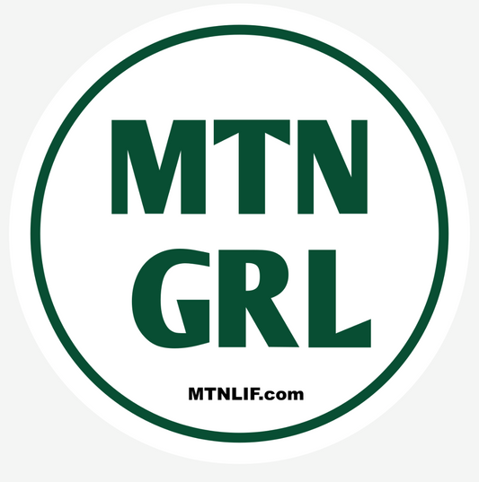 MTN GRL™ vinyl car window decal 4" circle
