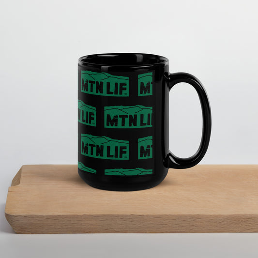 Black Glossy MTN LIF™ 15 oz. Mug