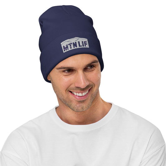 MTN LIF™ Embroidered Beanie SILVER mtn logo