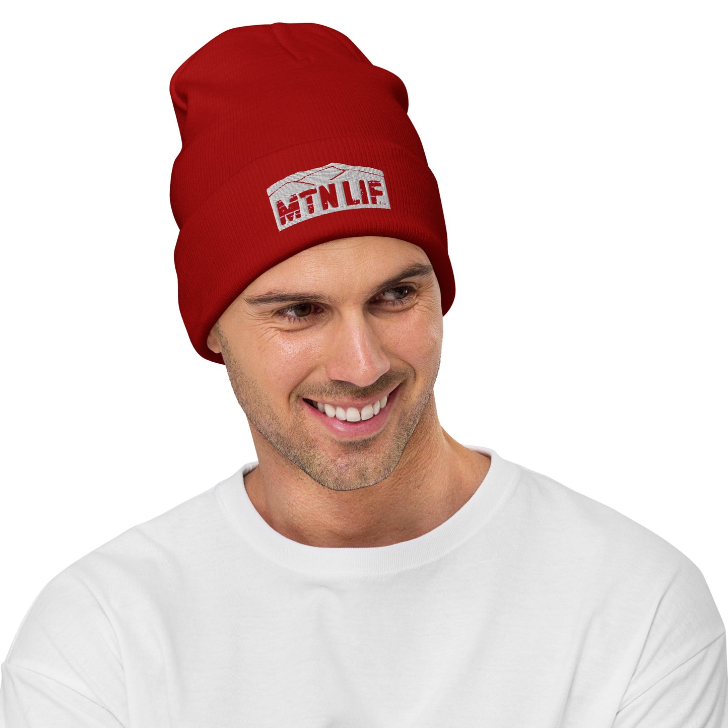 MTN LIF™ Embroidered Beanie SILVER mtn logo