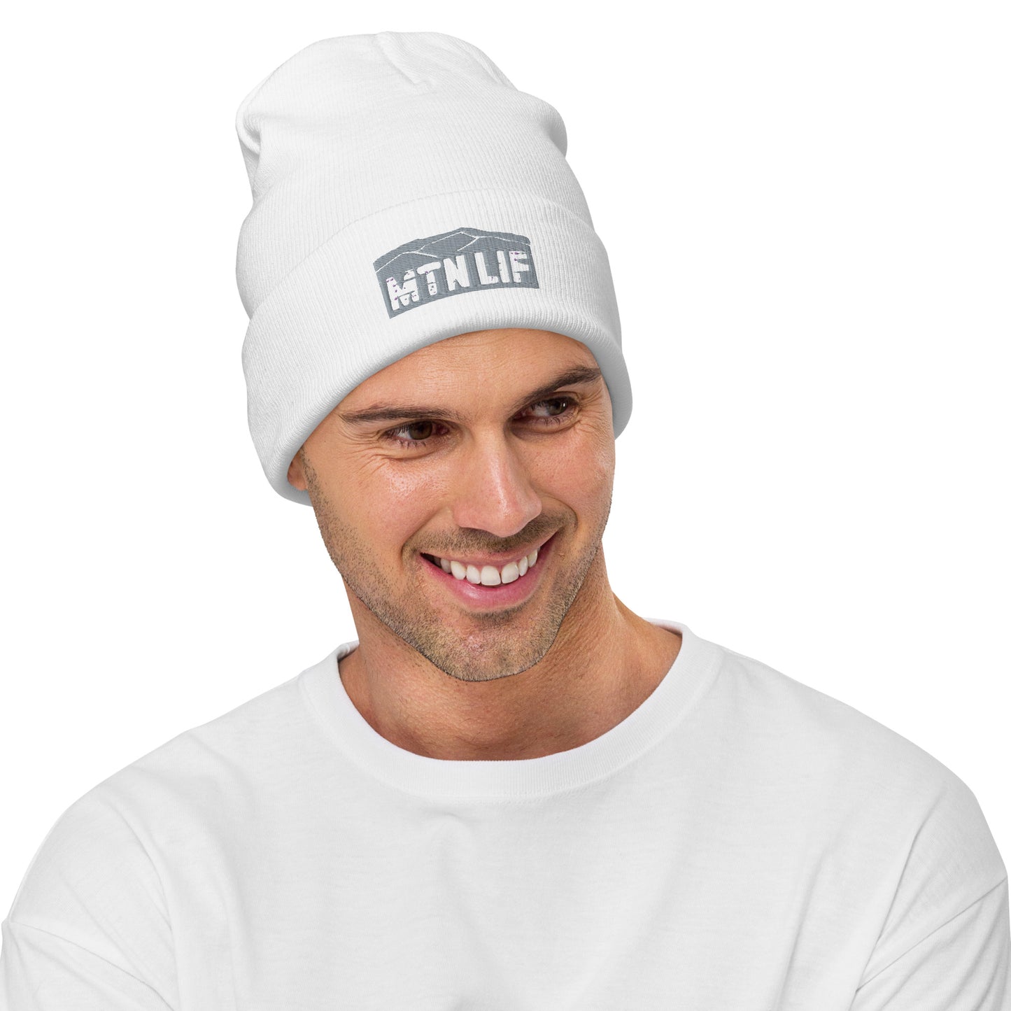 MTN LIF™ Embroidered Beanie GREY mtn logo