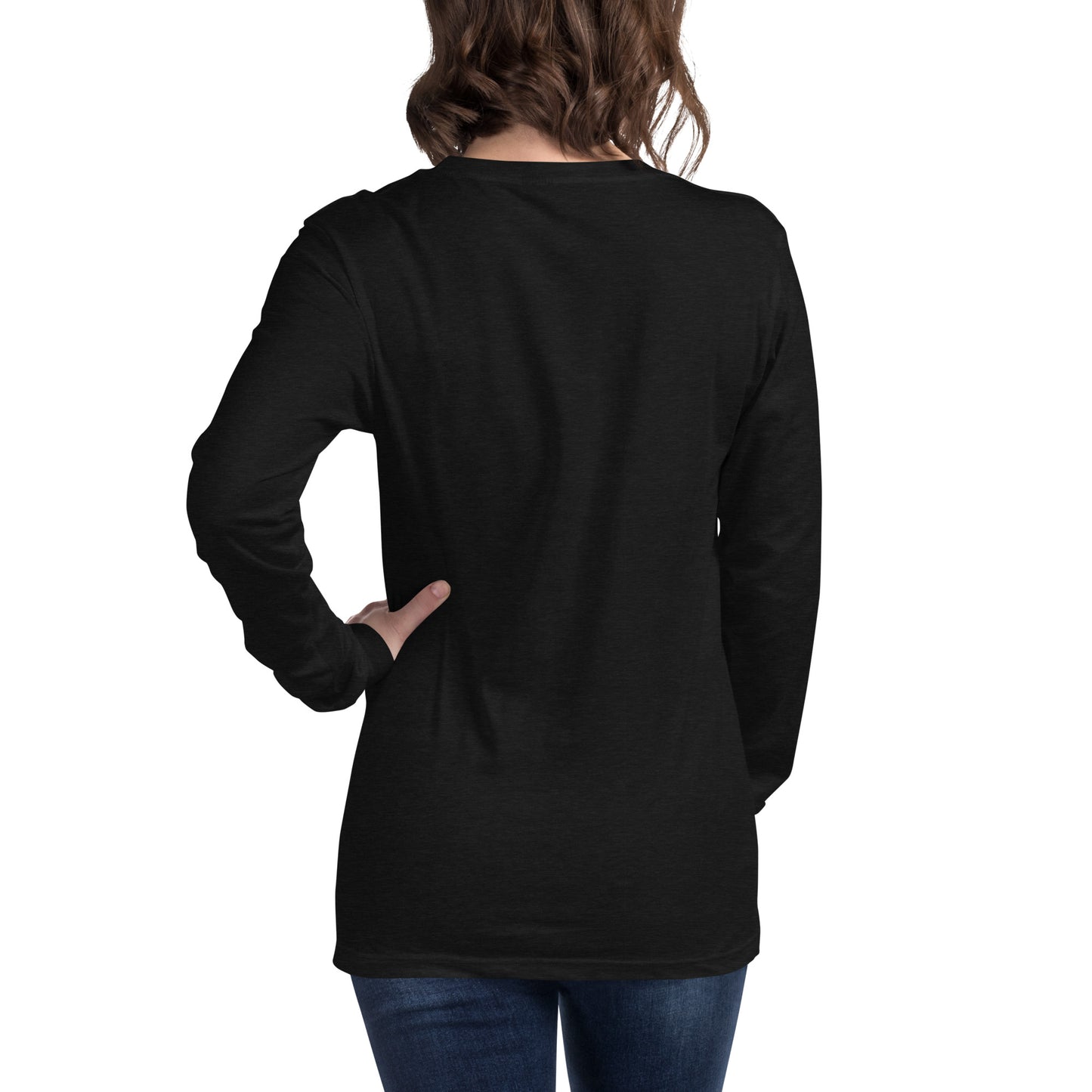 MTN LIF™ Unisex Long Sleeve Tee- WHITE mtn logo