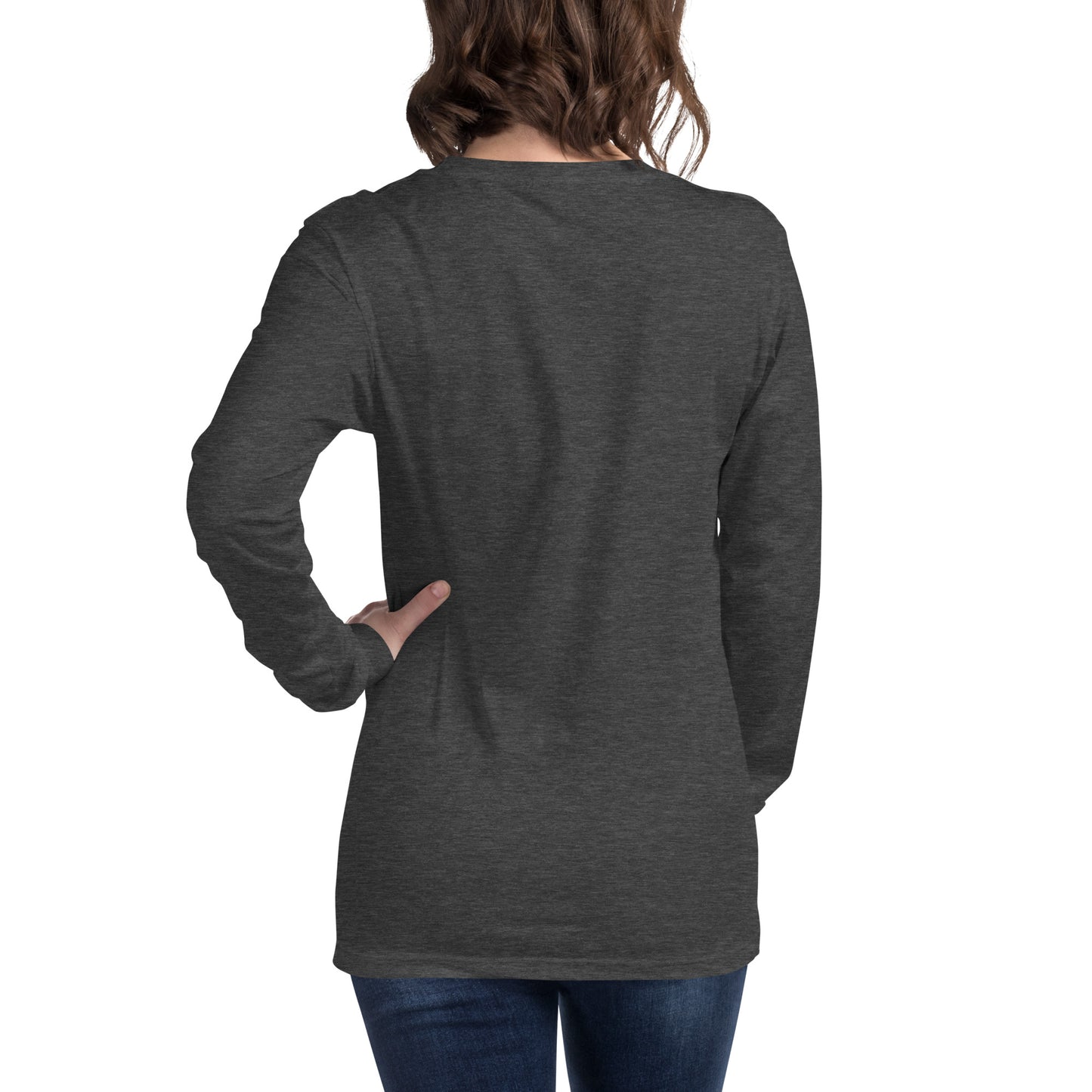 MTN LIF™ Unisex Long Sleeve Tee- WHITE mtn logo