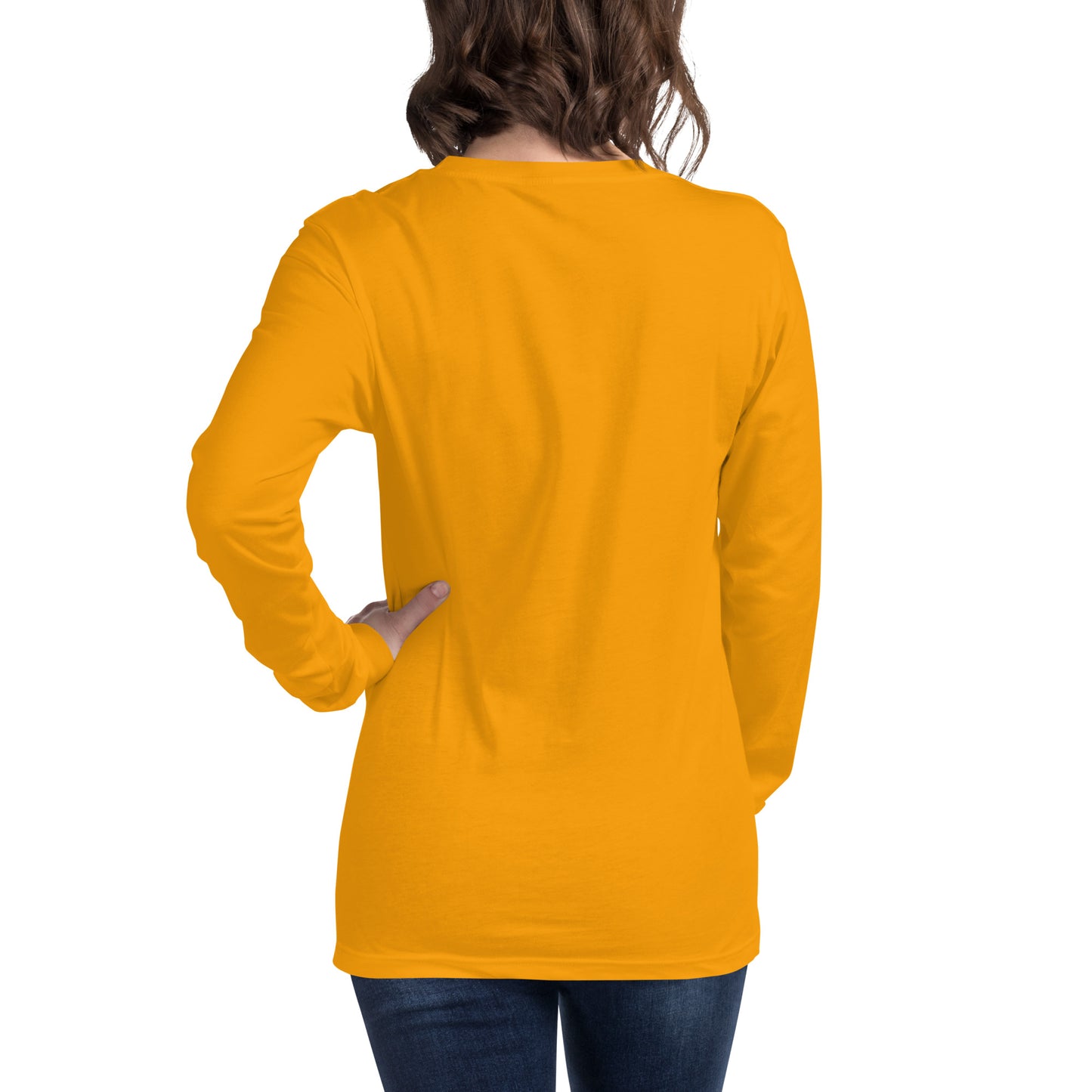 MTN LIF™ Unisex Long Sleeve Tee- WHITE mtn logo