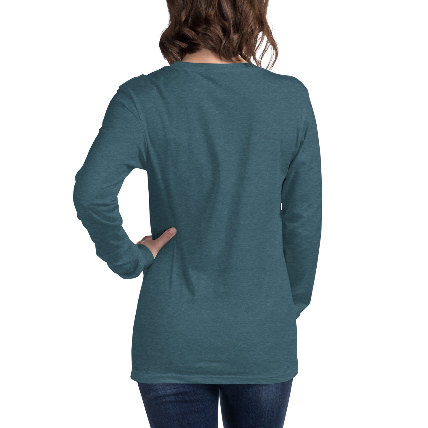 MTN LIF™ Unisex Long Sleeve Tee- WHITE mtn logo