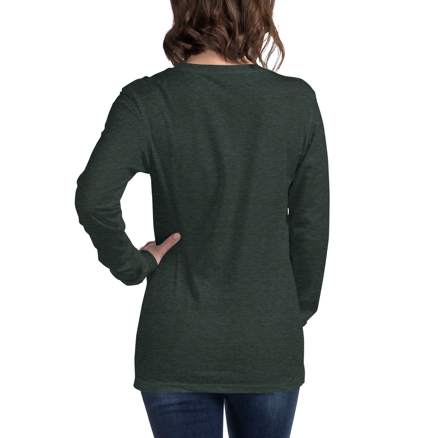 MTN LIF™ Unisex Long Sleeve Tee- WHITE mtn logo