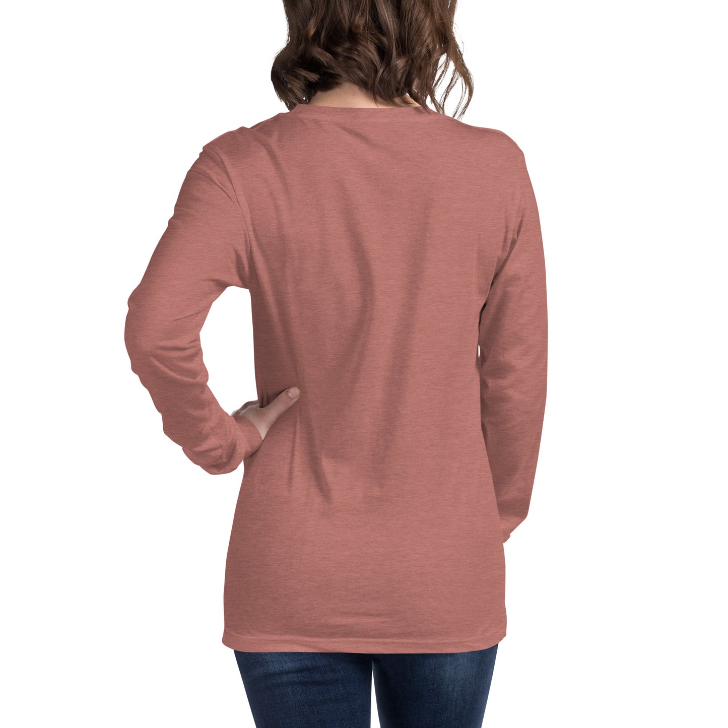 MTN LIF™ Unisex Long Sleeve Tee- WHITE mtn logo