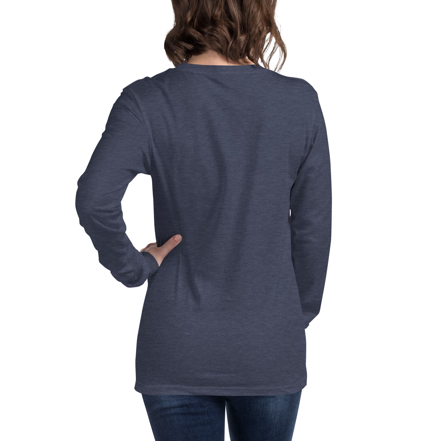 MTN LIF™ Unisex Long Sleeve Tee- WHITE mtn logo