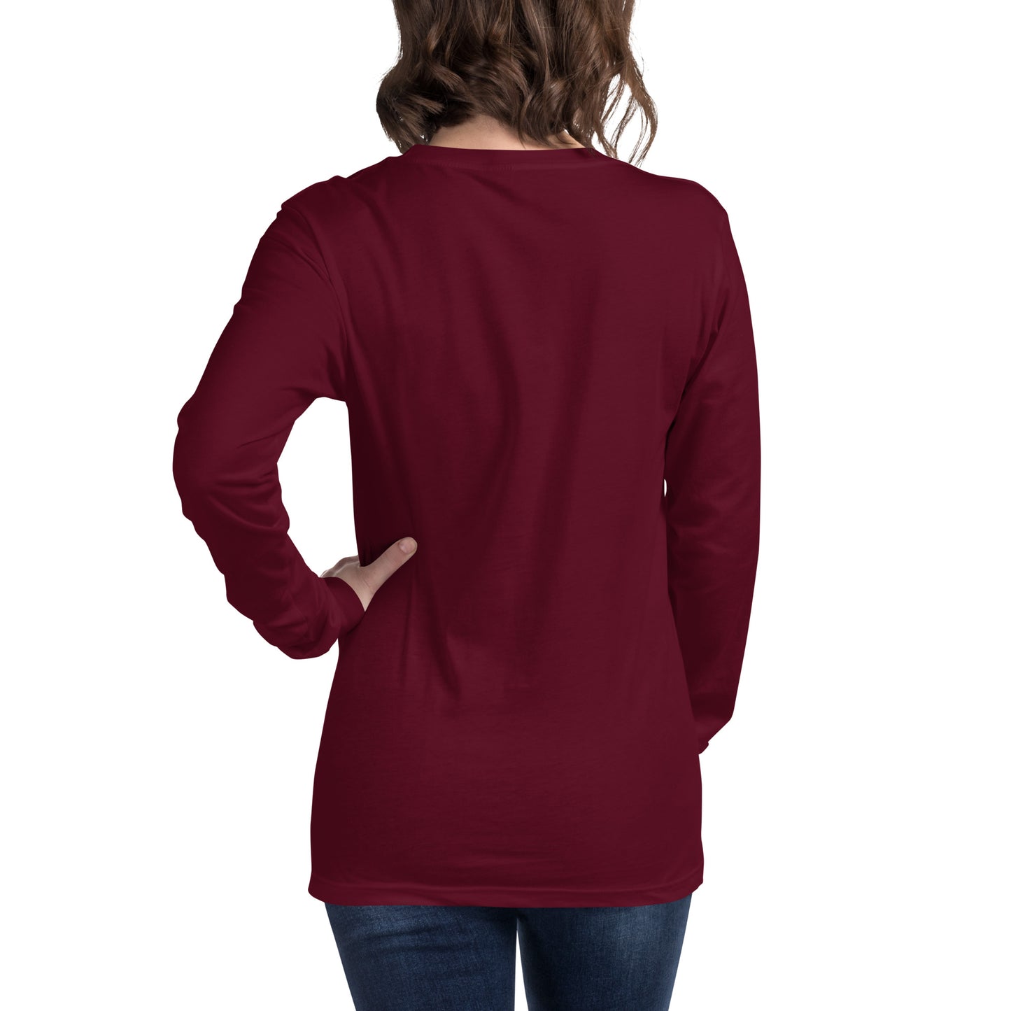 MTN LIF™ Unisex Long Sleeve Tee- WHITE mtn logo