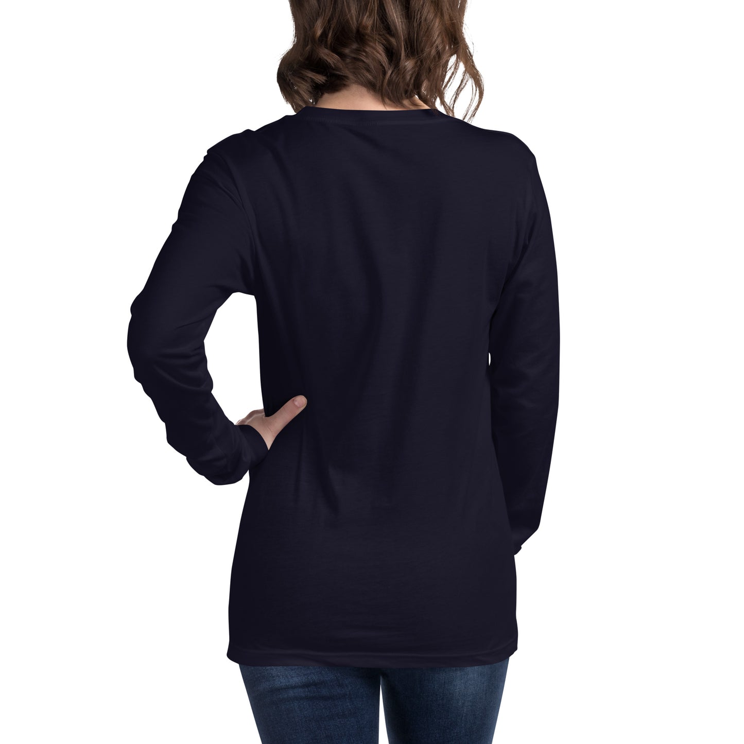 MTN LIF™ Unisex Long Sleeve Tee- WHITE mtn logo