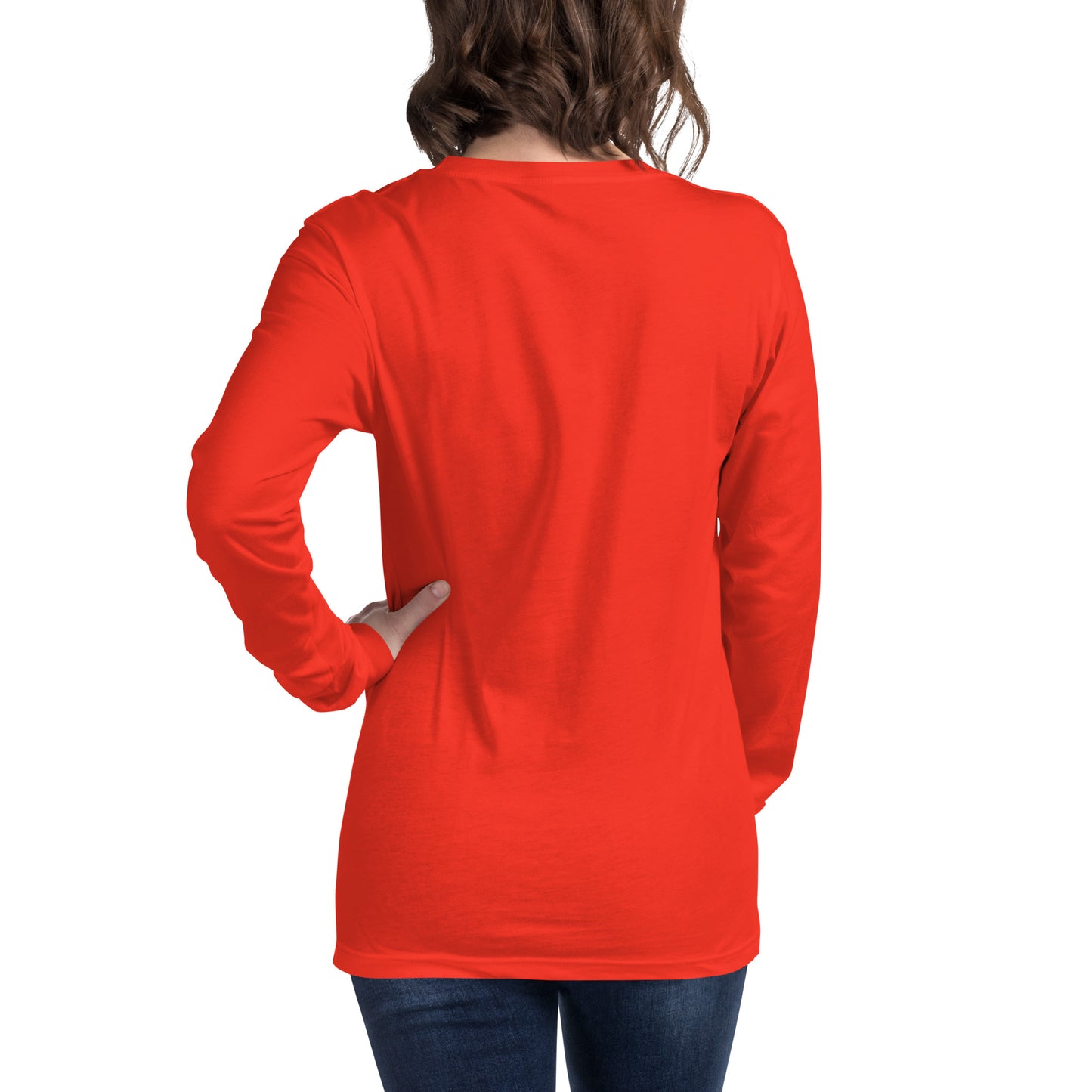 MTN LIF™ Unisex Long Sleeve Tee- WHITE mtn logo