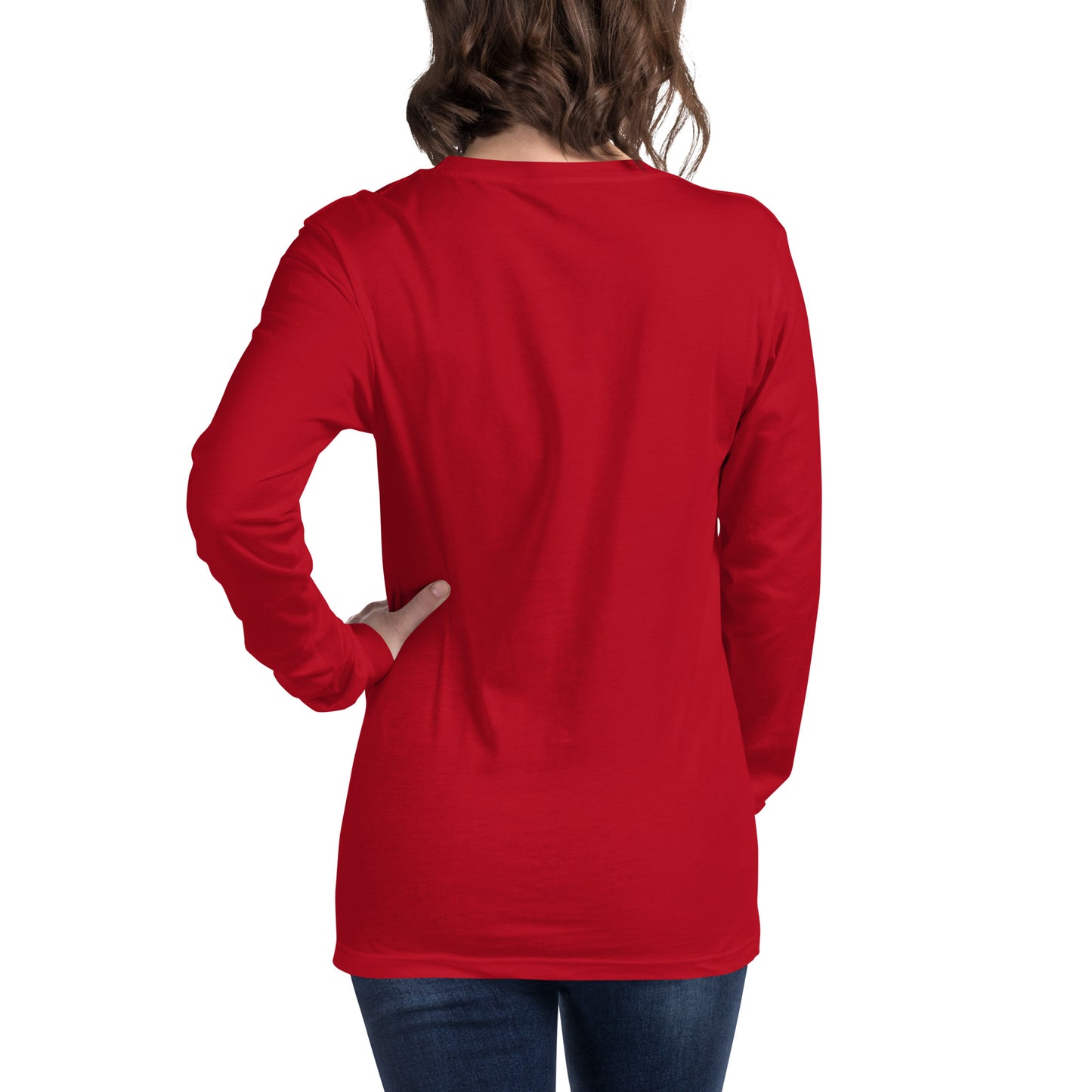 MTN LIF™ Unisex Long Sleeve Tee- WHITE mtn logo