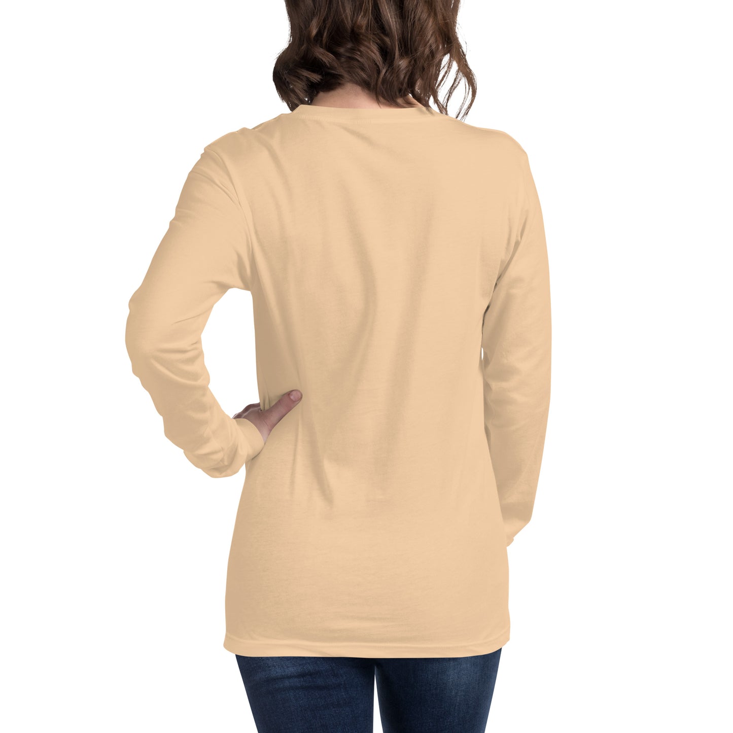 MTN LIF™ Unisex Long Sleeve Tee- WHITE mtn logo