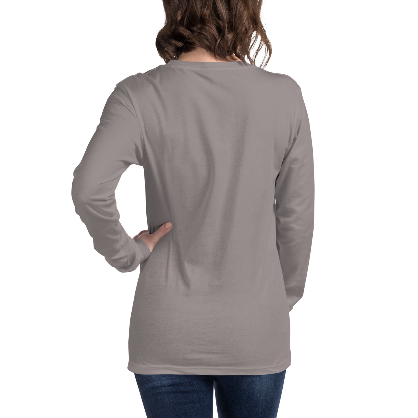 MTN LIF™ Unisex Long Sleeve Tee- WHITE mtn logo