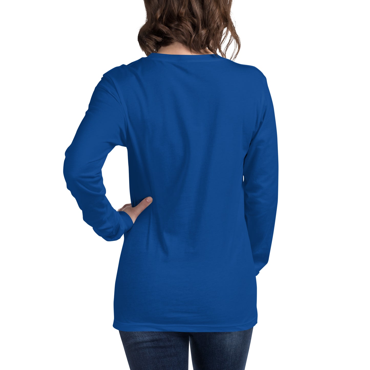 MTN LIF™ Unisex Long Sleeve Tee- WHITE mtn logo
