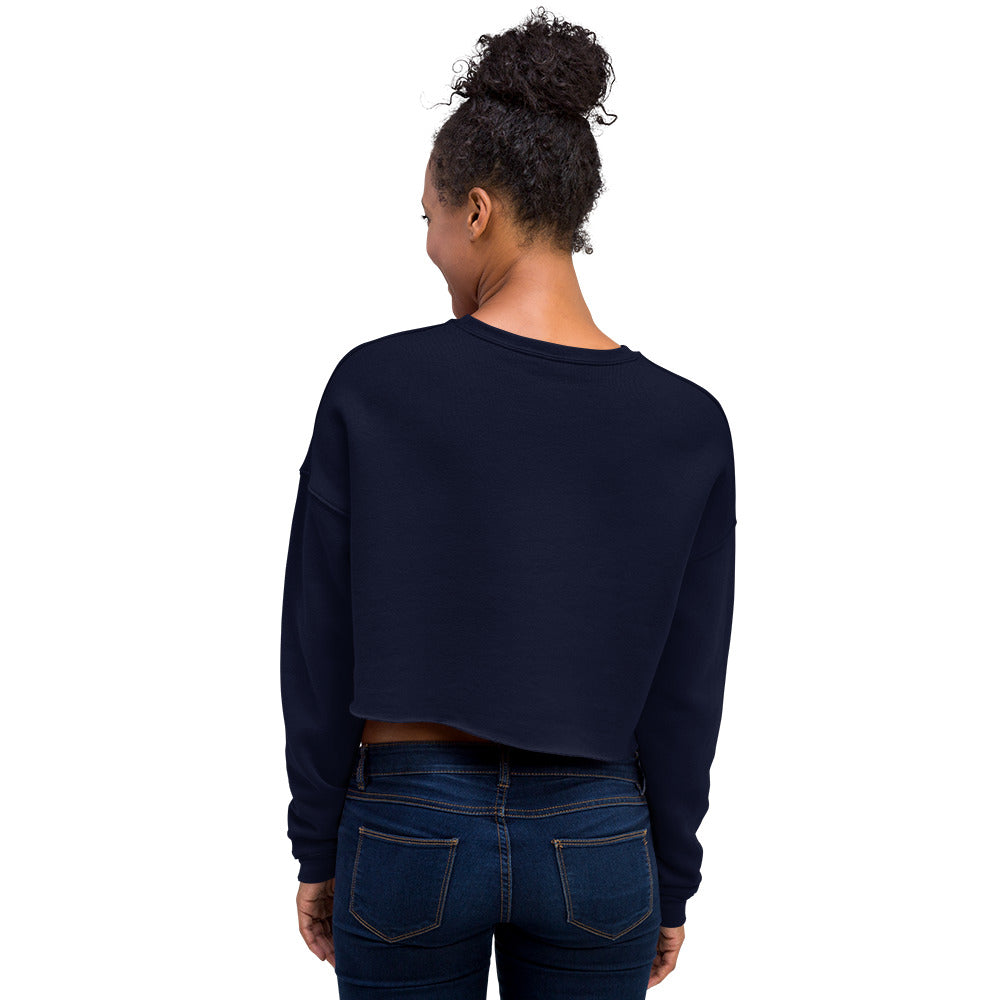 MTN LIF™ Cropped Sweatshirt- WHITE mtn logo