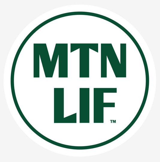 MTN LIF™ vinyl car window decal 4" circle