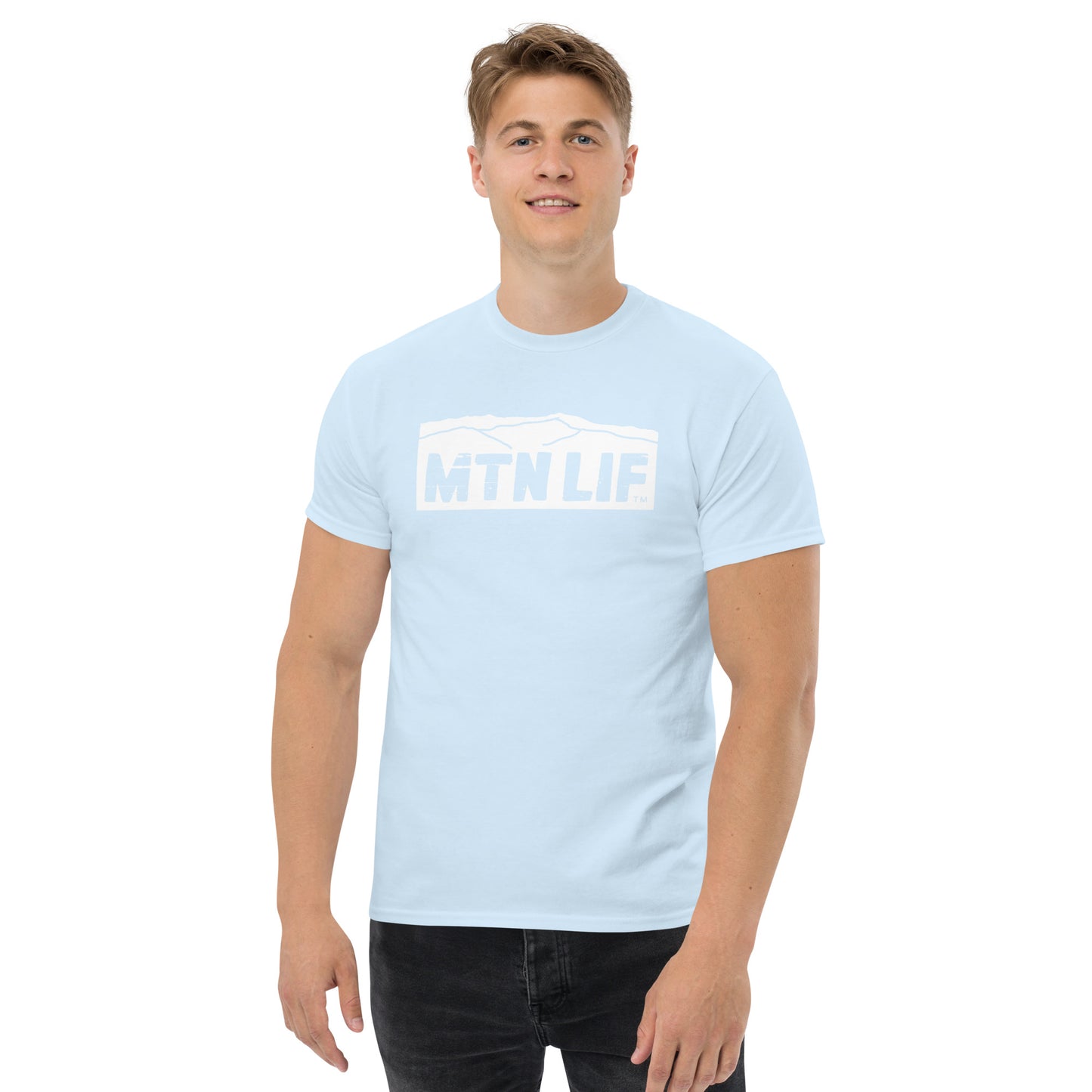 MTN LIF™ Men's classic tee with WHITE mtn logo