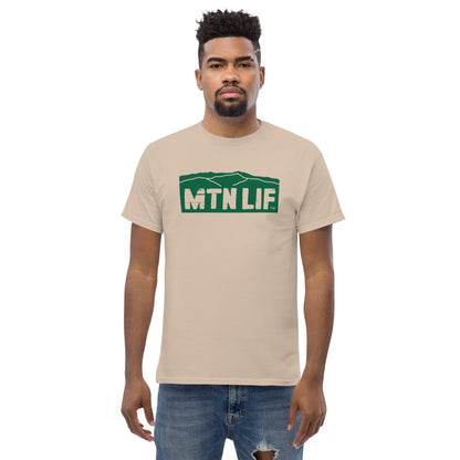 MTN LIF™ Men's classic tee with GREEN mtn logo