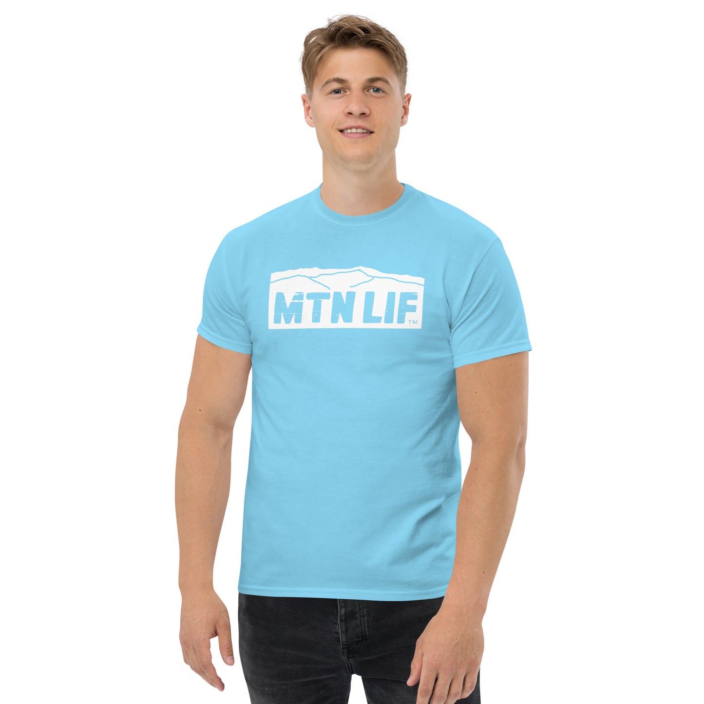 MTN LIF™ Men's classic tee with WHITE mtn logo