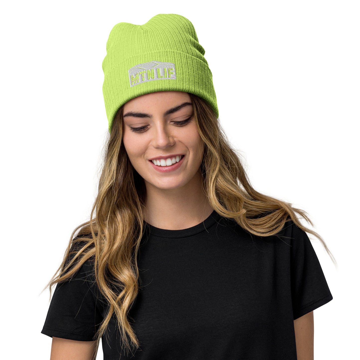 MTN LIF™ Ribbed knit beanie-embroidered SILVER mtn logo