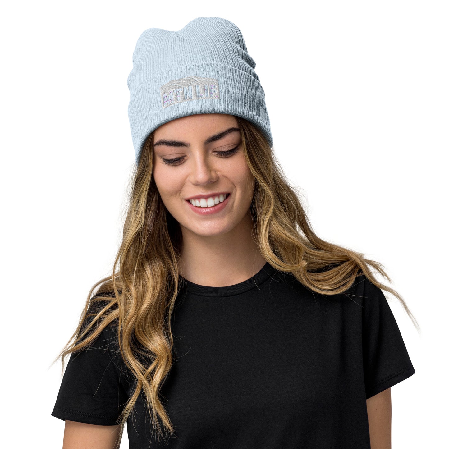 MTN LIF™ Ribbed knit beanie-embroidered SILVER mtn logo