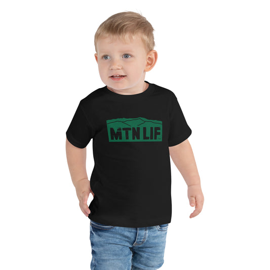 MTN LIF™ Toddler Short Sleeve Tee- GREEN mtn logo