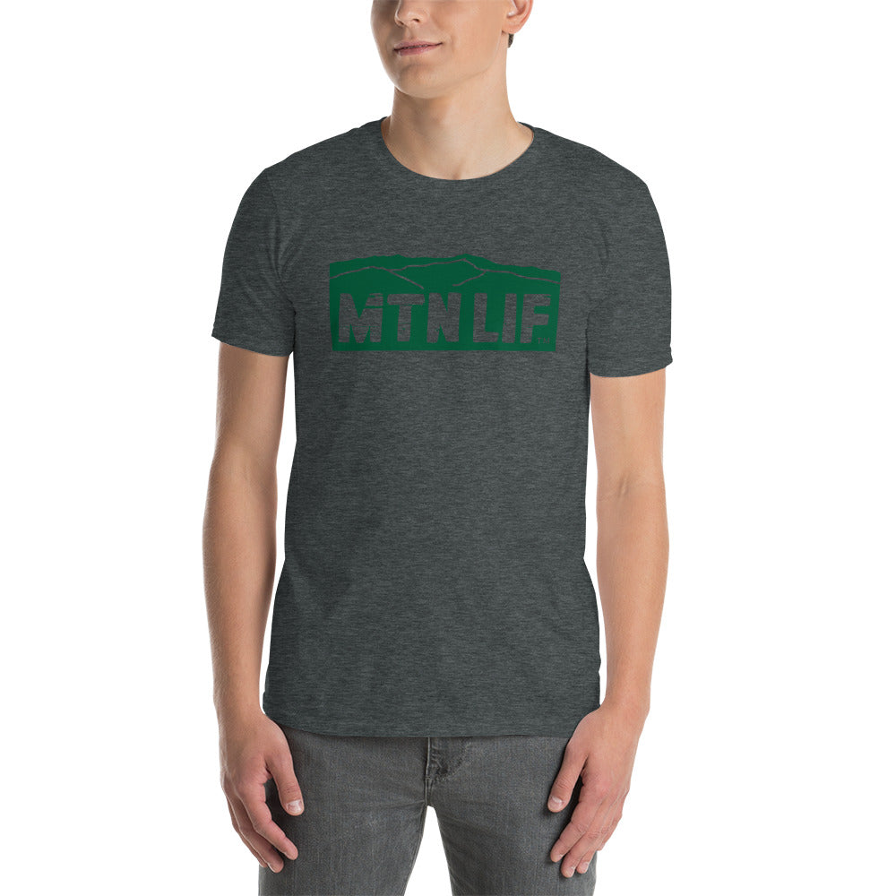 MTN LIF™ Unisex Softstyle T-Shirt GREEN mtn logo