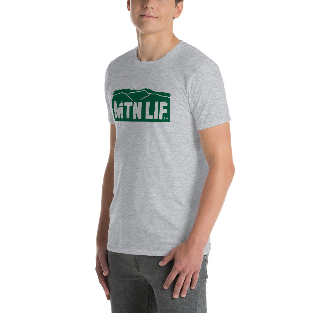 MTN LIF™ Unisex Softstyle T-Shirt GREEN mtn logo