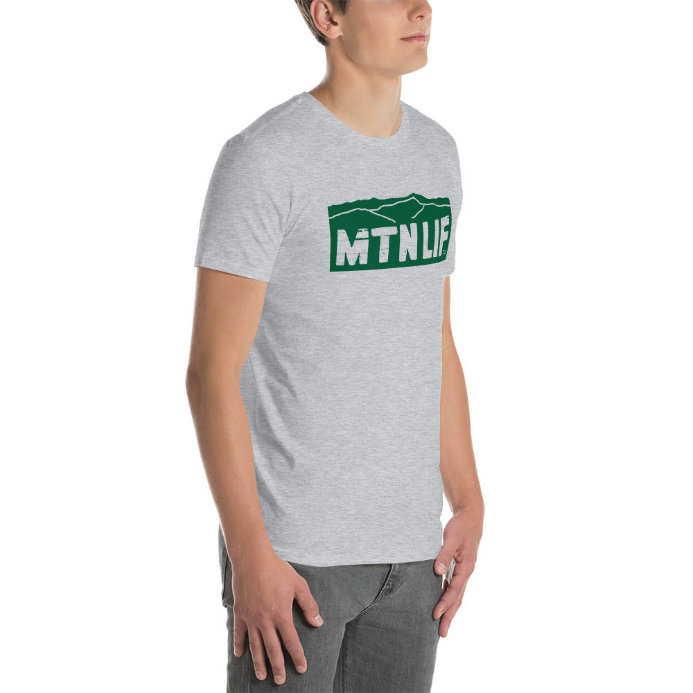 MTN LIF™ Unisex Softstyle T-Shirt GREEN mtn logo