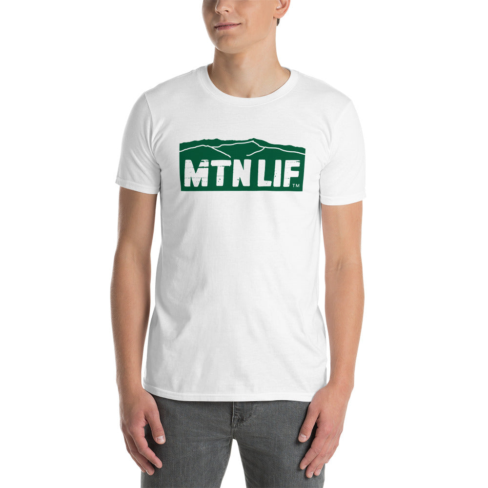 MTN LIF™ Unisex Softstyle T-Shirt GREEN mtn logo