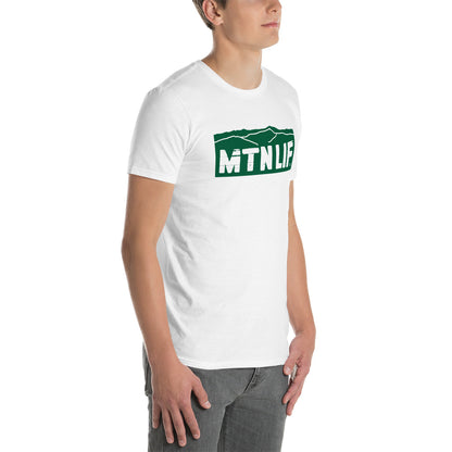 MTN LIF™ Unisex Softstyle T-Shirt GREEN mtn logo