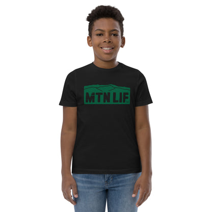 MTN LIF™ Youth jersey t-shirt- GREEN mtn logo