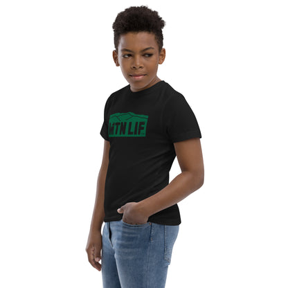 MTN LIF™ Youth jersey t-shirt- GREEN mtn logo