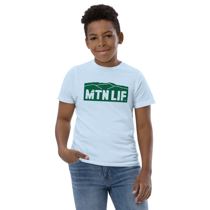 MTN LIF™ Youth jersey t-shirt- GREEN mtn logo