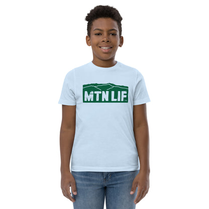 MTN LIF™ Youth jersey t-shirt- GREEN mtn logo