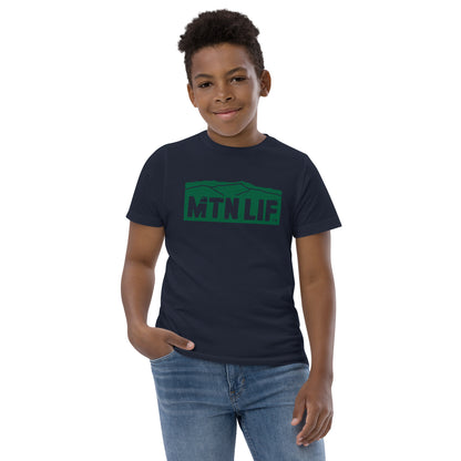 MTN LIF™ Youth jersey t-shirt- GREEN mtn logo