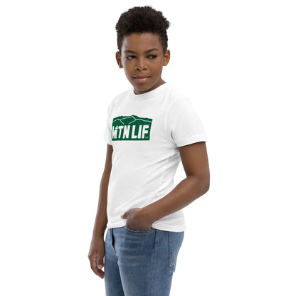 MTN LIF™ Youth jersey t-shirt- GREEN mtn logo